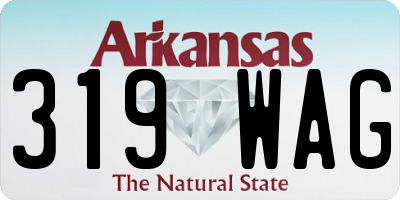 AR license plate 319WAG