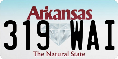 AR license plate 319WAI