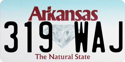 AR license plate 319WAJ