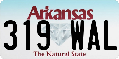 AR license plate 319WAL