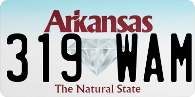 AR license plate 319WAM