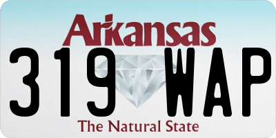 AR license plate 319WAP