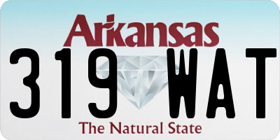 AR license plate 319WAT