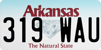 AR license plate 319WAU