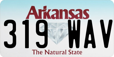 AR license plate 319WAV