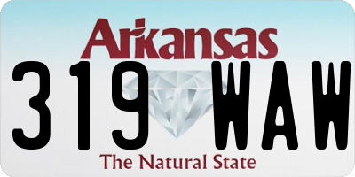 AR license plate 319WAW