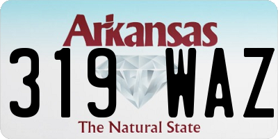AR license plate 319WAZ