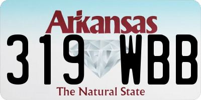 AR license plate 319WBB