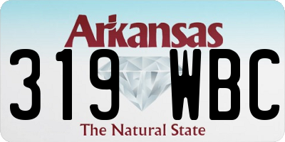 AR license plate 319WBC