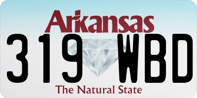 AR license plate 319WBD