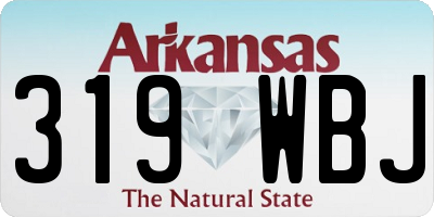 AR license plate 319WBJ