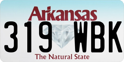 AR license plate 319WBK