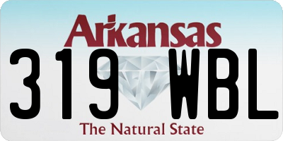 AR license plate 319WBL