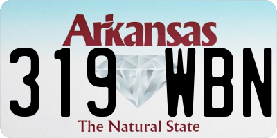 AR license plate 319WBN