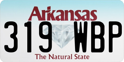 AR license plate 319WBP