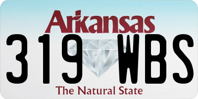 AR license plate 319WBS