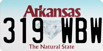 AR license plate 319WBW