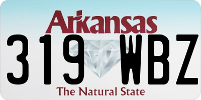 AR license plate 319WBZ