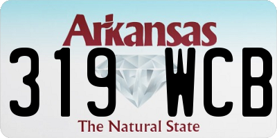AR license plate 319WCB