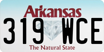 AR license plate 319WCE