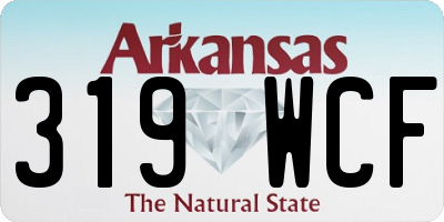 AR license plate 319WCF