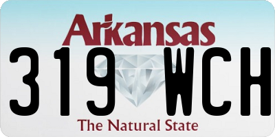 AR license plate 319WCH
