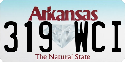 AR license plate 319WCI