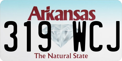 AR license plate 319WCJ