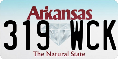 AR license plate 319WCK