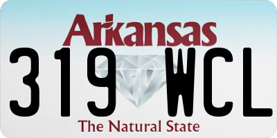 AR license plate 319WCL