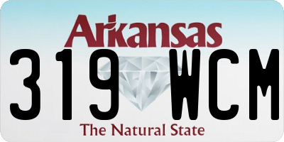 AR license plate 319WCM