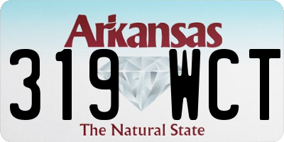 AR license plate 319WCT