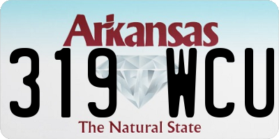 AR license plate 319WCU