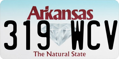 AR license plate 319WCV