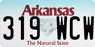 AR license plate 319WCW