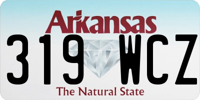 AR license plate 319WCZ