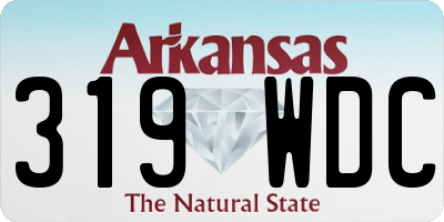 AR license plate 319WDC