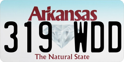 AR license plate 319WDD