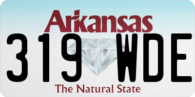 AR license plate 319WDE