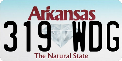 AR license plate 319WDG