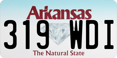 AR license plate 319WDI