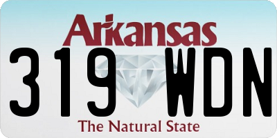 AR license plate 319WDN