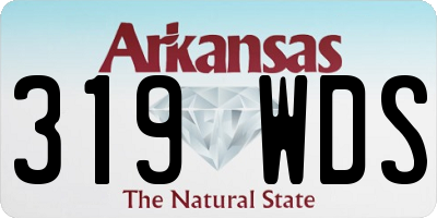 AR license plate 319WDS