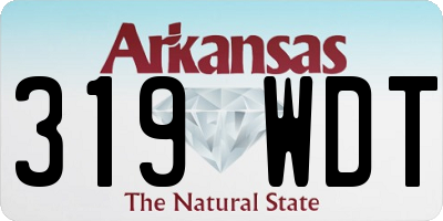 AR license plate 319WDT