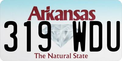 AR license plate 319WDU