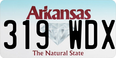 AR license plate 319WDX