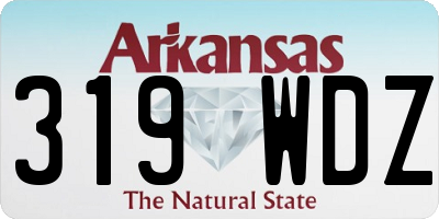 AR license plate 319WDZ