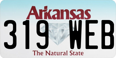 AR license plate 319WEB