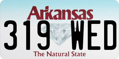 AR license plate 319WED
