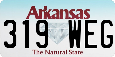 AR license plate 319WEG